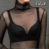 Load image into Gallery viewer, Sexy Stylish Layering Mesh Turtleneck Top